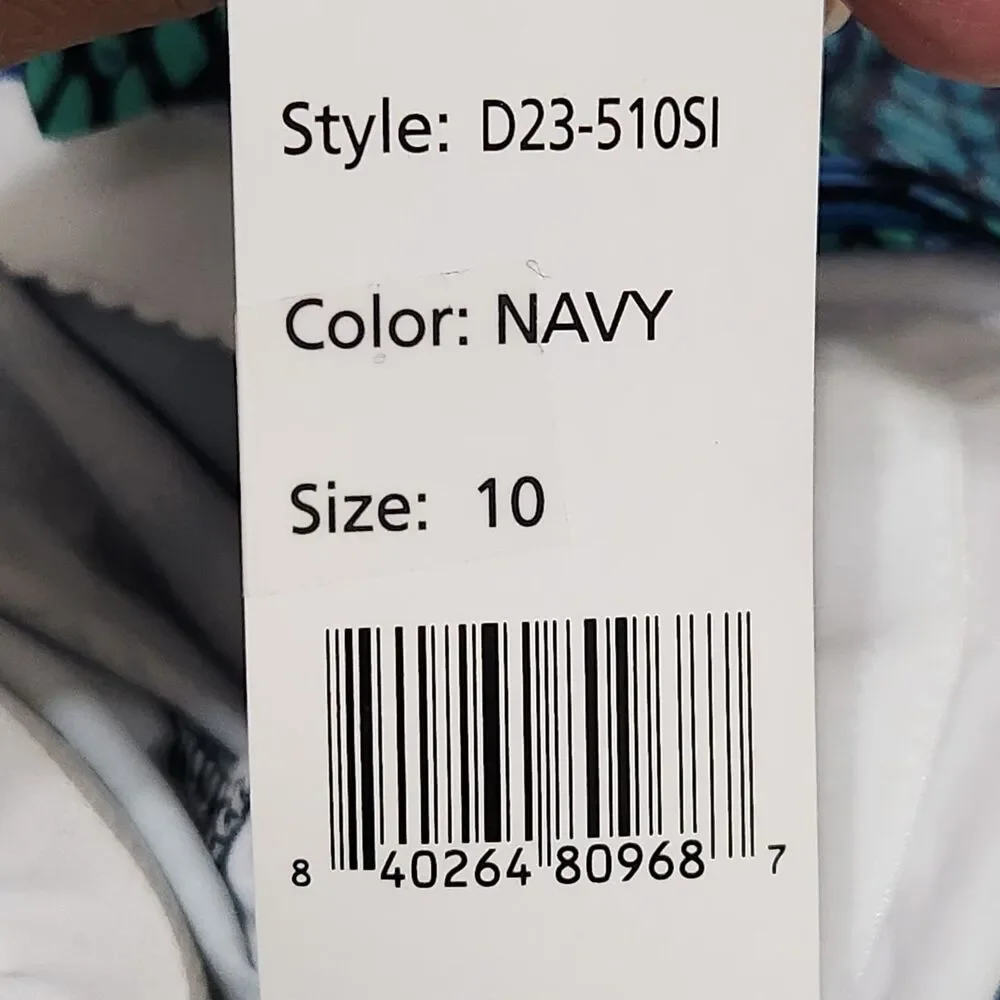 Del Raya Tankini Top Size 10 Blue Layered - Picture 9 of 12
